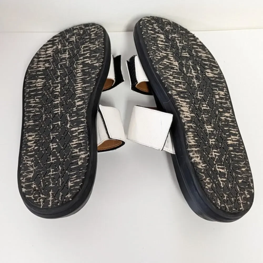 Marni Fussbett Color Block Slide Sandals Women's EU40/US 9.5 Leather Slip On